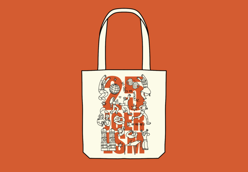 25 Joer LSM Tote-Bag (Orange)